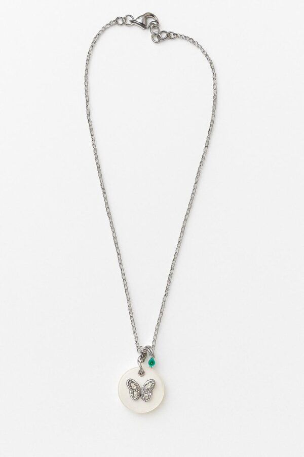Butterfly Charm Pendant Necklace