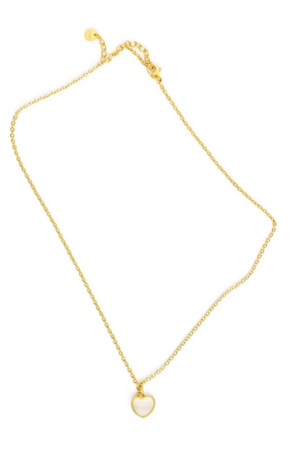 Heart Moonstone Gold Necklace